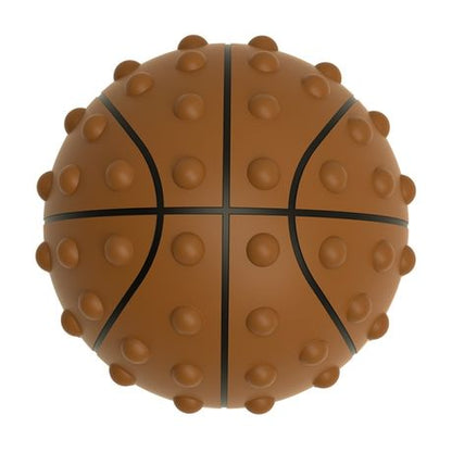 Basket Ball Fidget PoP It - Brown, plus pump