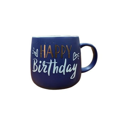 Ceramic Mug - Happy Birthday - Grey