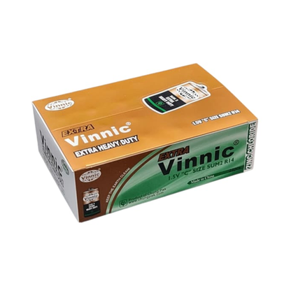 Vinnic Zinc Chloride C Battery 1.5V - Box of 24