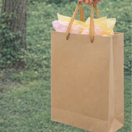 Gift Bag Natural 28x10x33cm