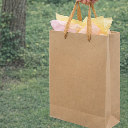 Gift Bag Natural 28x10x33cm