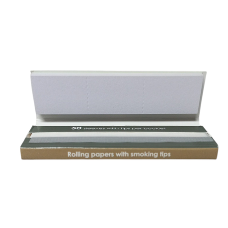 Flame Club Queen Size Rolling Paper + Tips - 39 Booklets - 4 Pack