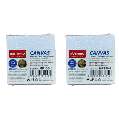 Motarro Canvas - 6x6cm - 2 Pack