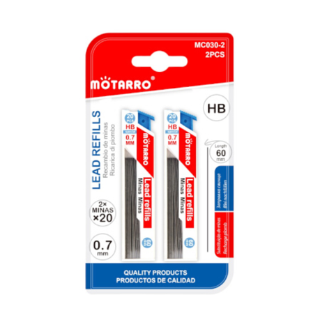 Motarro Lead Refills 0.7mm 2x20 PCS