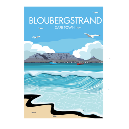 Cape Town Travel Art Card - A5 - Bo-Kaap