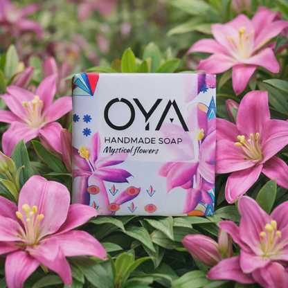 Oya Homemade Soap 100G Bar - 2 Pack - Mystical Flowers