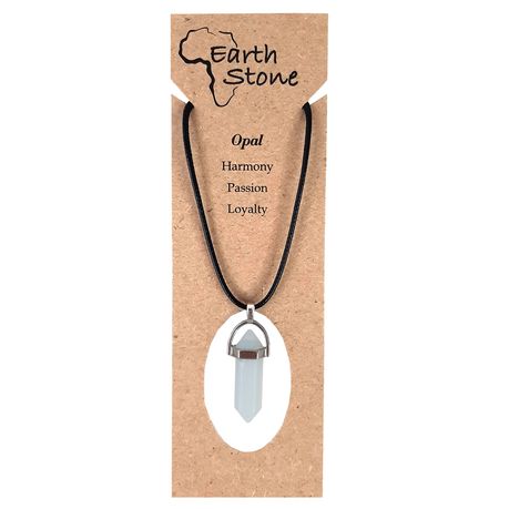 Earth Stone Collection - Bullet Opal Stone Necklace