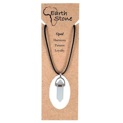 Earth Stone Collection - Bullet Opal Stone Necklace