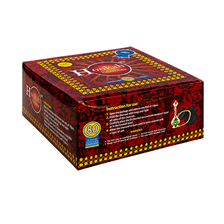 Hookah Moon Instant Lite Hookah Charcoal - 80 Pack