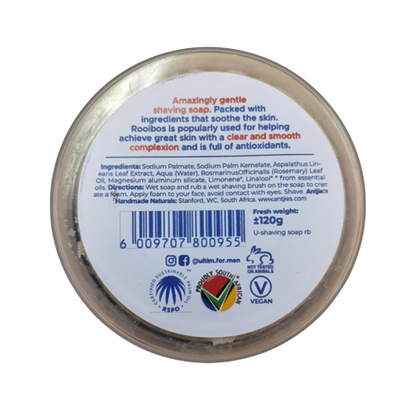 Ultim - Hero Rooibos Shaving Soap - 120 Gram