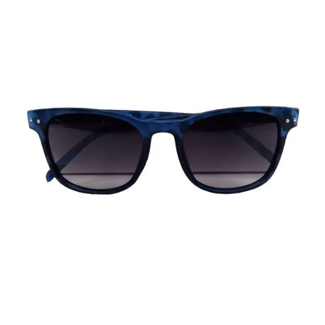 Solar X Wayfarer Sunglasses Gradient Grey Lens UV400 - Blue
