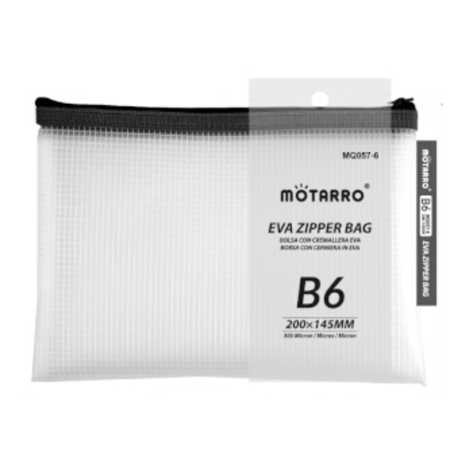 Motarro Eva Zipping Bag B6 200x145mm - Blue