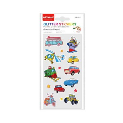 Motarro Glitter Stickers 1 Sheet - Cars