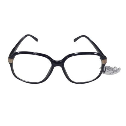 Solar X Wayfarer Retro Sunglasses Clear Lens UV400 - Black