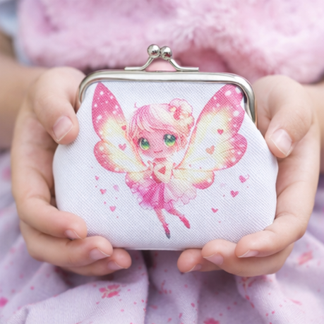 Purse - White Fairy 7.5×9.5×2cm