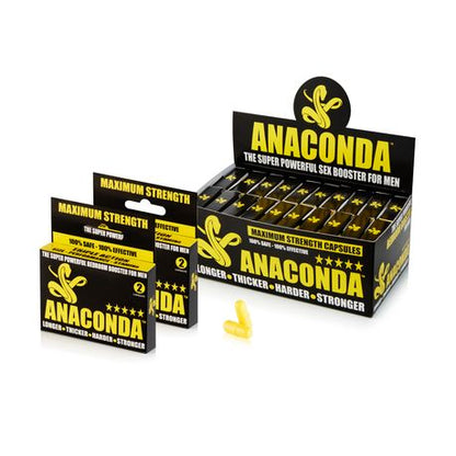 40 Capsules Shipper - Anaconda - Bedroom Booster -  (2 Capsules x 20 Packs)