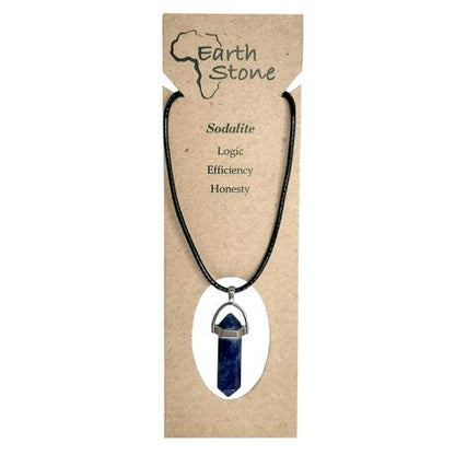 Earth Stone Collection - Bullet Sodalite Stone Necklace