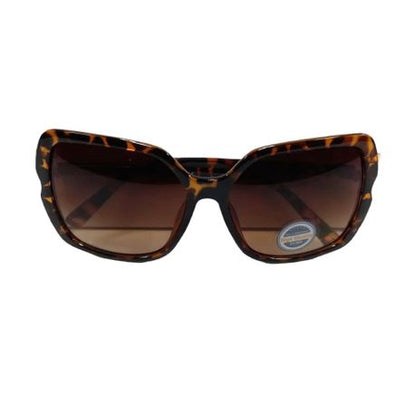 Solar X Oversized Sunglasses with Gradient Lens UV400 - Brown