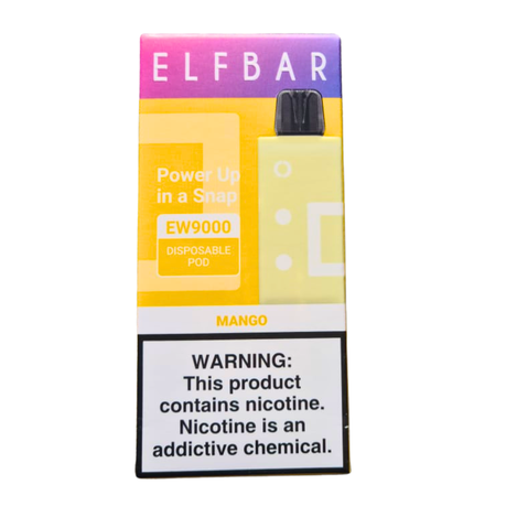 Elf Bar 9000 Puffs Rechargeable Pod 50mg - Mango - 5 Pack