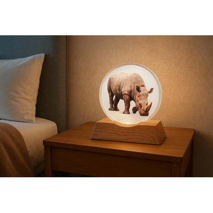 3D Creative Lamp - Rhino Illuminated Art Light
