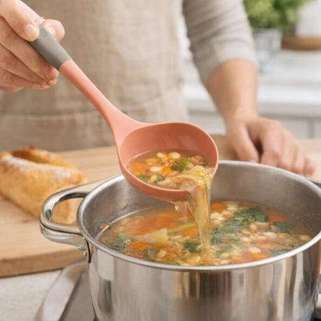 Gawin Kitchen Silicone Ladle - Green
