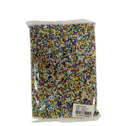Seed Beads - +- 450 Gram Packs - Large Colorful