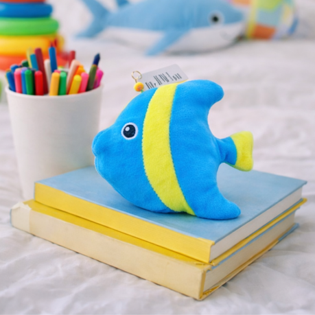 Soft Toy - 12cm Fish - Blue