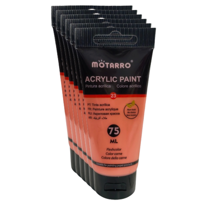 Motarro - Acrylic Paint - 75ml - 6 Pack - Yellow Green