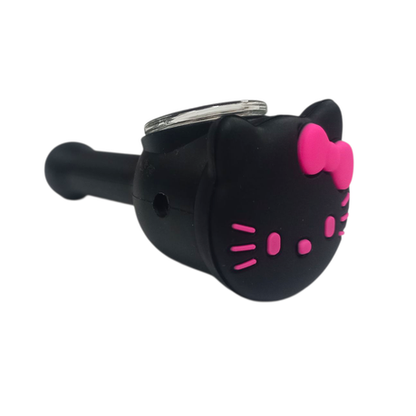 Silicone Rasta Pipe - Cartoon Faces - Blue
