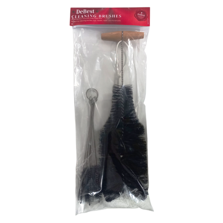 Glass Bottle Cleaning Brush Set - 1 Large + 5 Small Brushes