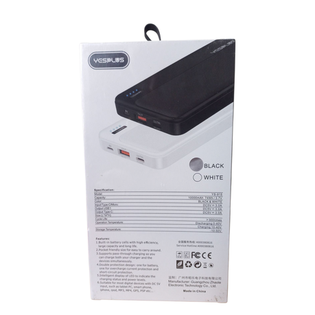 Power Bank 10000mAh YESPLUS 915 - Black