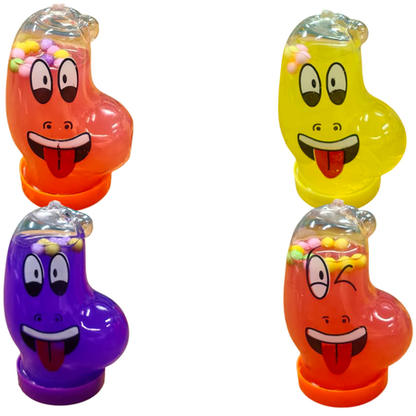 Glitter Funny Face Crystal Mud Slime - 24 Pack