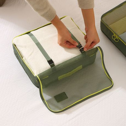 Design Studio - 7 Piece Travel Packing Organizer Set - Red