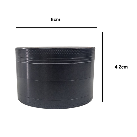 Large Herb Grinder - 4 Piece - Leaf Character Designs - Red