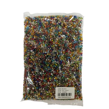 Seed Beads - +- 450 Gram Packs - Large Neon
