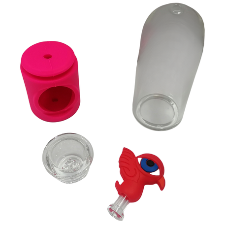 Silicone Rasta Pipe - Character in Glass - Pickle Rick