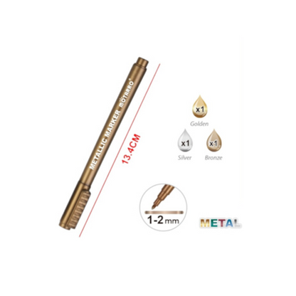 Motarro Metal Marker 1-2mm 3PCS
