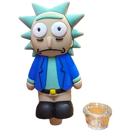 Silicone Rasta Pipe - Rick - Purple