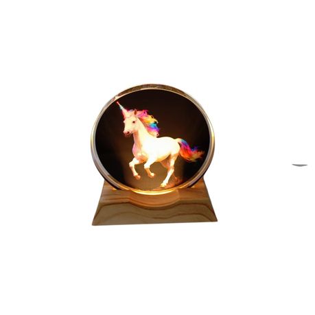 3D Creative Lamp - Unicorn Illuminated Art Light