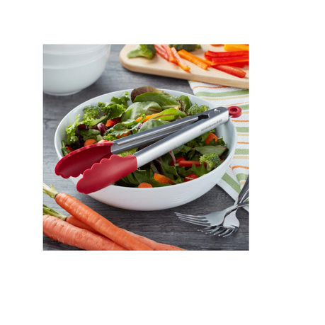 Stainless Steel Tongs With Silicone Tips