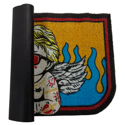 Zengaz Door Mat - Non Slip - Peeking Man