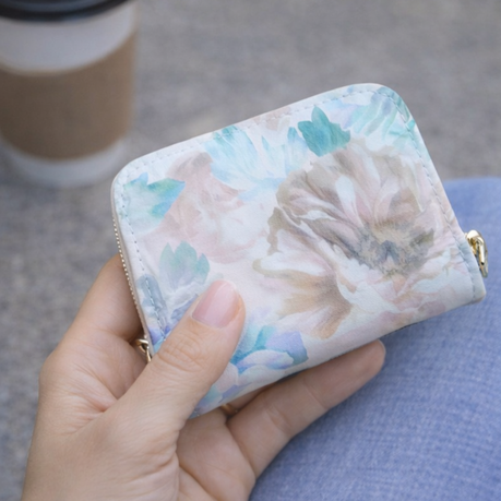 Wallet - Flowers (Can Hold Cards) 8.5×10.5×4cm