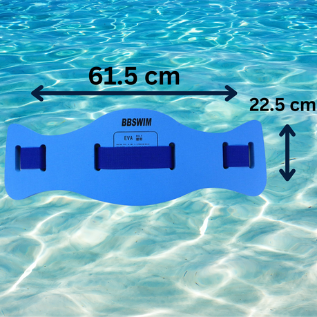 Swimming Floating Belt 61.5cm & Aquatic Foot Cuffs - Blue