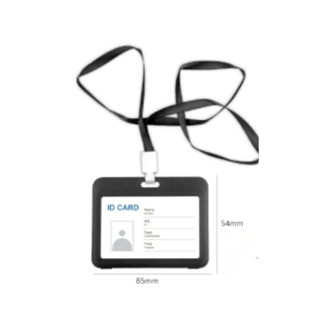 Motarro ID Card 54x85mm 2 Piece - Black