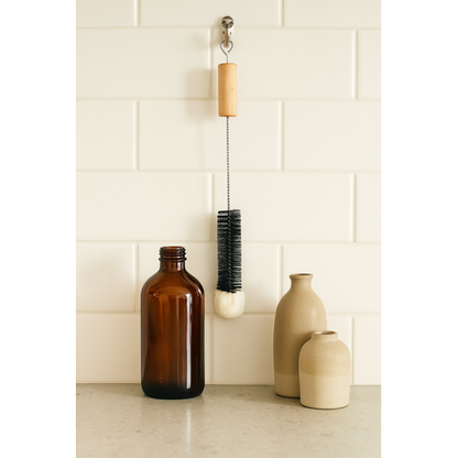 Glass Bottle Cleaning Brush Set - 1 Medium + 5 Small Brushes