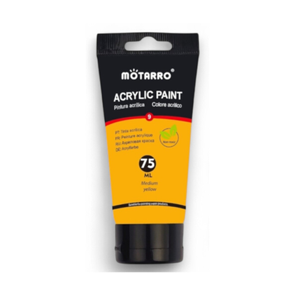 Motarro Acrylic Paint 75ml - Orange Yellow
