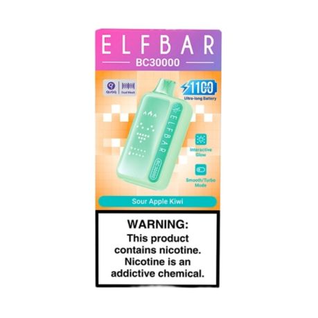 Elf Bar BC30000 Disposable Vape - Sour Apple Kiwi