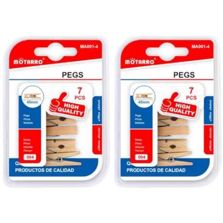 Motarro Pegs 45mm 7PCS - 2 Pack