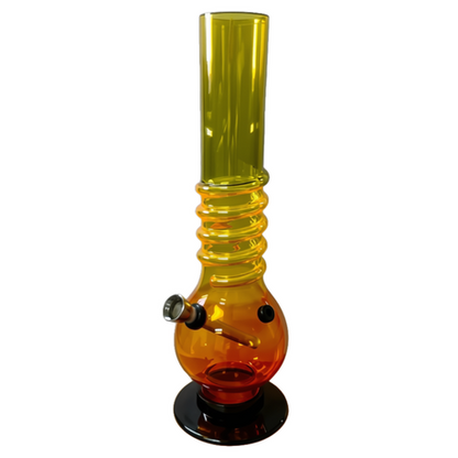 Acrylic Water Bong Rasta Color 26cm - Round
