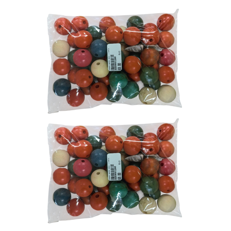 Wooden Beads +-50PCS - 2 Pack